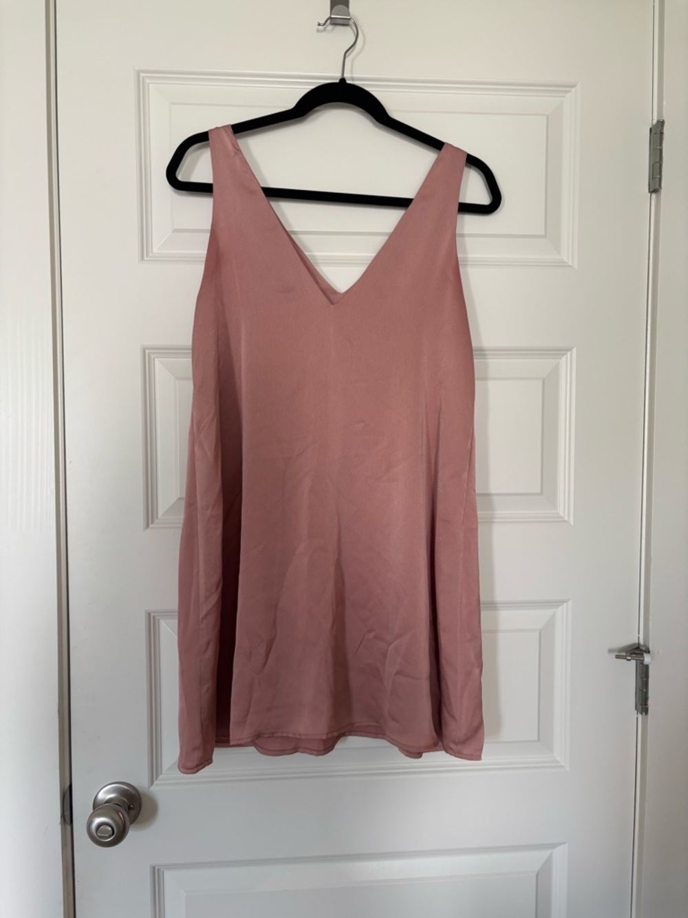 Final Touch Blush Pink V-Neck Sleeveless Dress